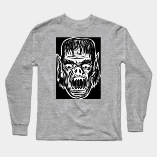 MONSTER HEAD HORROR Long Sleeve T-Shirt